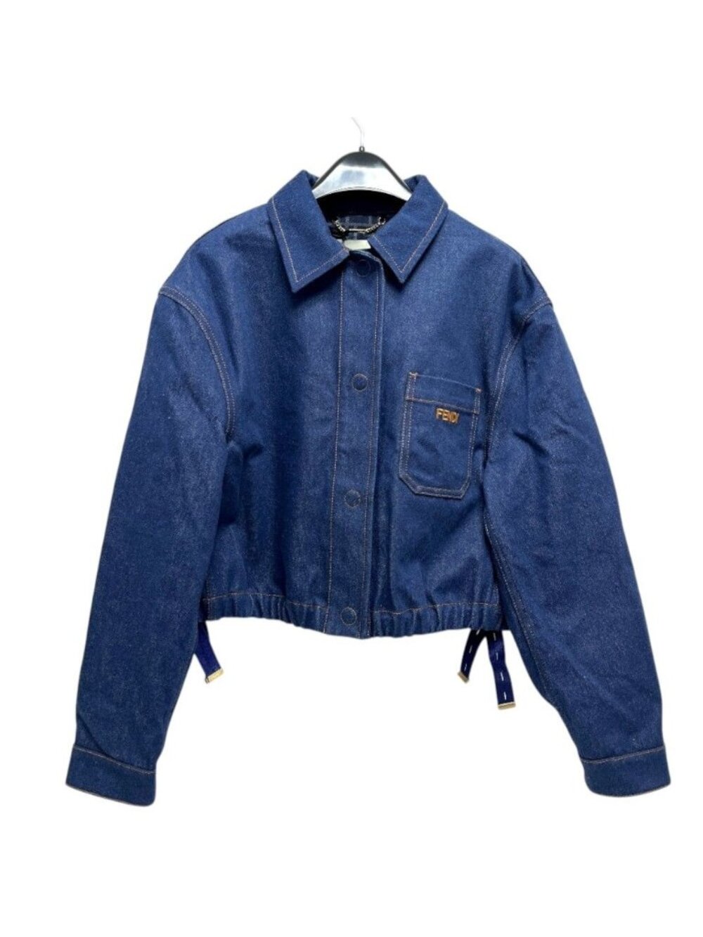 Fendi Denim Jacket FF Reverse Cotton Blue